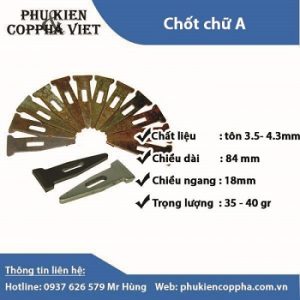 Chốt chữ A công ty Cốp Pha Việt